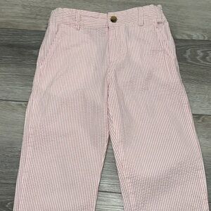 Janie and Jack pink seersucker pants